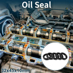 Set of 5 Oil Seal Rotary Shaft Seal NBR Rubber 32x45x10mm for Various Models