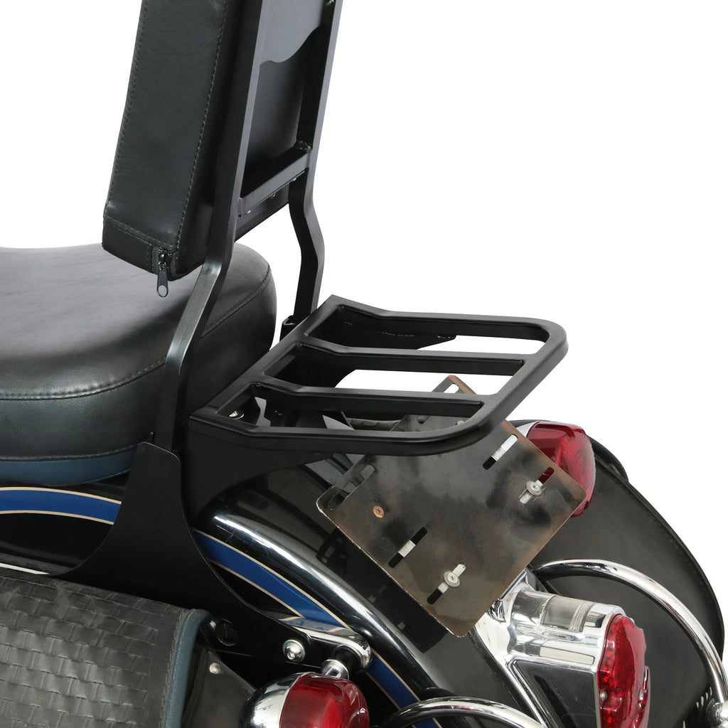 Detachable Rear Backrest Luggage Rack for Harley Dyna Softail Sportster