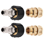 4Pc Pressure Washer Adapter Set M22 Swivel to 3/8'' Connect