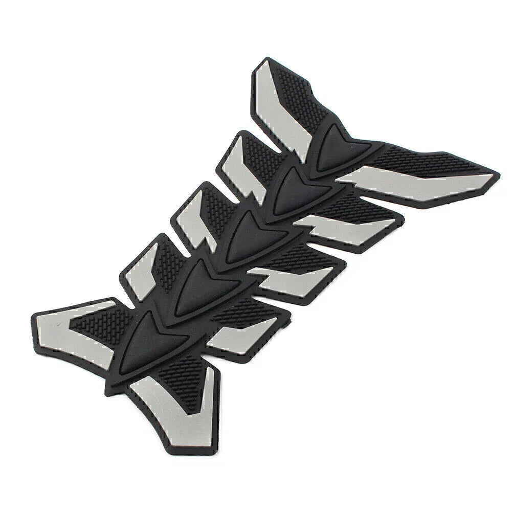 3D Fish Bone Gas Fuel Oil Tank Pad Decal Sticker for Universal Motorbike