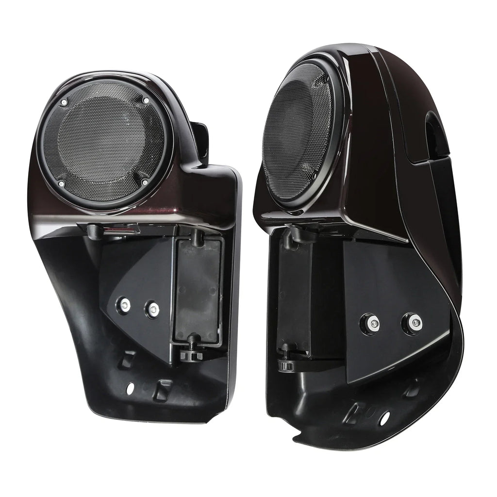 Vented Leg Fairings for Harley CVO Street Glide 2014-2024 Black Forest