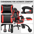 Adjustable Back Wide Seat Head Support for Gaming Chair (Red/Black)