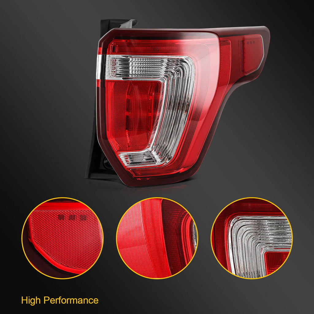 Taillight Assembly for Ford Explorer (2016–2019) Red Right Side