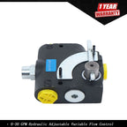 Adjustable Hydraulic Flow Control Valve for Various Applications (0-30 GPM)