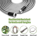 Stainless Steel Flexible Water Hose Pipe 25/50/75/100FT