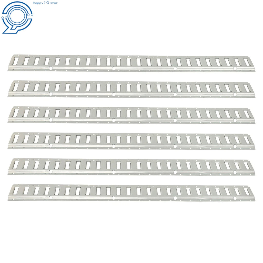 Set of 6 E Track Tie Down Rails for Garages Vans Trailers Motorcycle