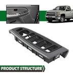 Window Switch Bezel for Chevy Silverado GMC Sierra (2003–2007) Gray