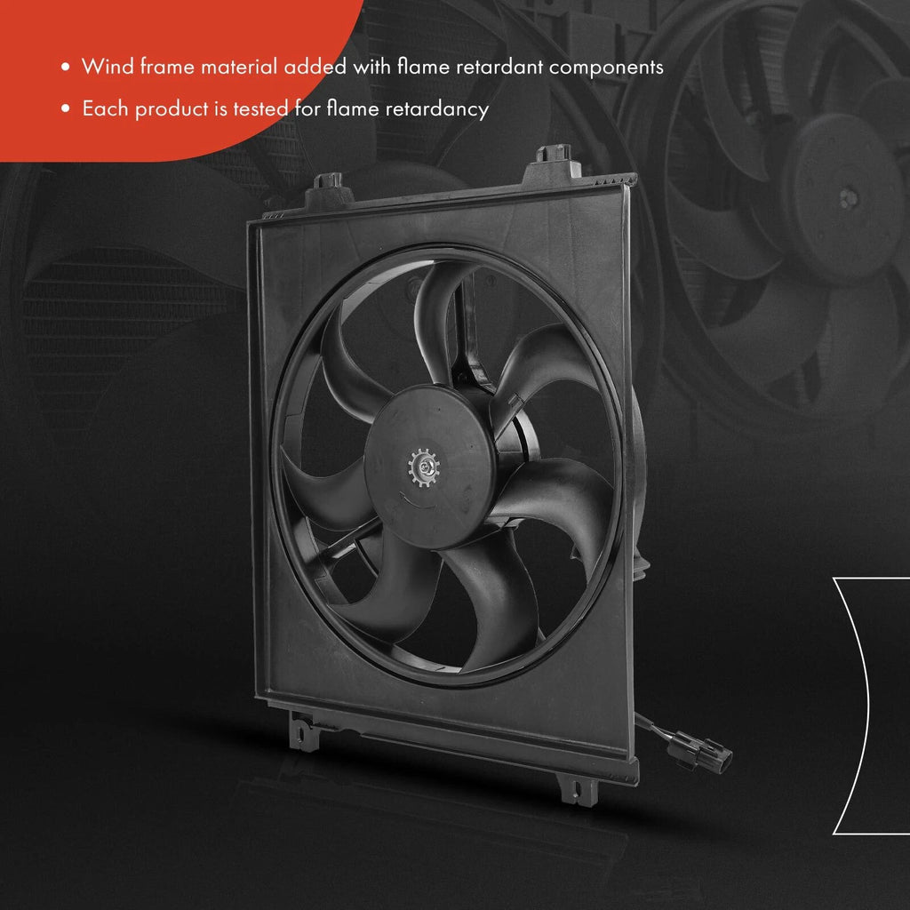 Cooling Fan Assembly with Shroud for Kia Spectra (2004–2009) Spectra5 (2005–2009)