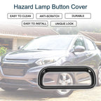 Warning Lamp Button Cover for Honda Vezel RV3 RV4 RV5 RV6 (2021-2023) Black 1 x