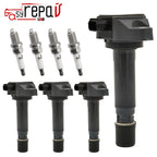 4X Ignition Coil + Iridium Spark Plug Kit for Honda Civic (2006–2011)