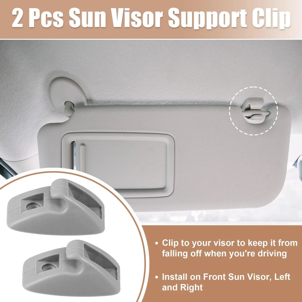 2X Sun Visor Support Clip Retainer for Volkswagen Golf Jetta MK1 (1974–1983)