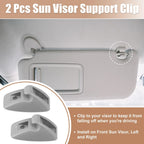 2X Sun Visor Support Clip Retainer for Volkswagen Golf Jetta MK1 (1974–1983)