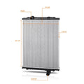 OE Style Aluminum Core 2-Row Cooling Radiator for Kenworth W900/T660/T880 (2008–2015)
