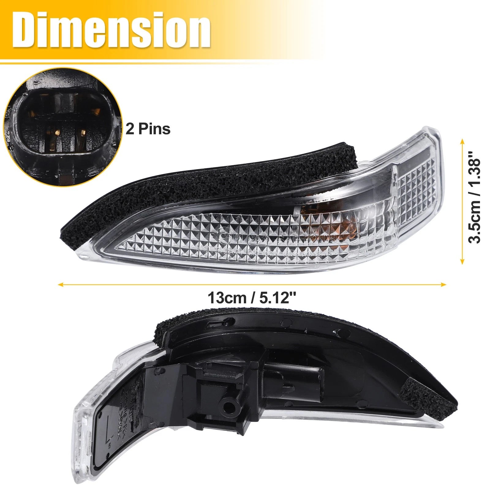 LED Left Side Mirror Turn Signal Indicator for Toyota Avalon (2013–2018)
