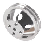 2 Groove Water Pump Crank Pulley Set for Small Block Chevy (1959–1995)