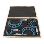Set of 2 Outside Micrometers for Precision Machining (0-4")