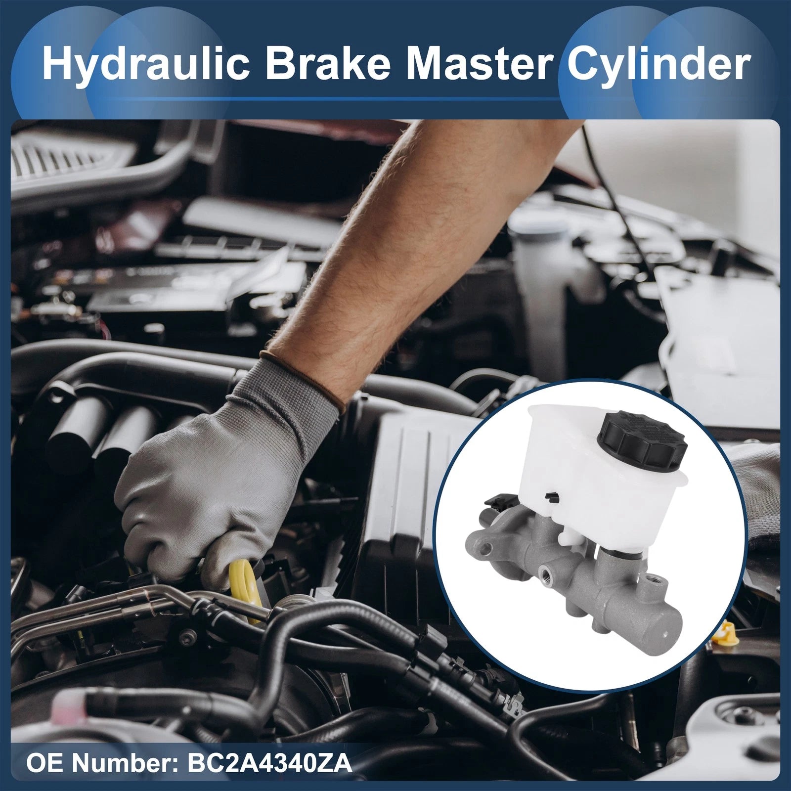 Brake Master Cylinder with Reservoir No.BC2A4340ZA for Mazda Protege (1995–1996)