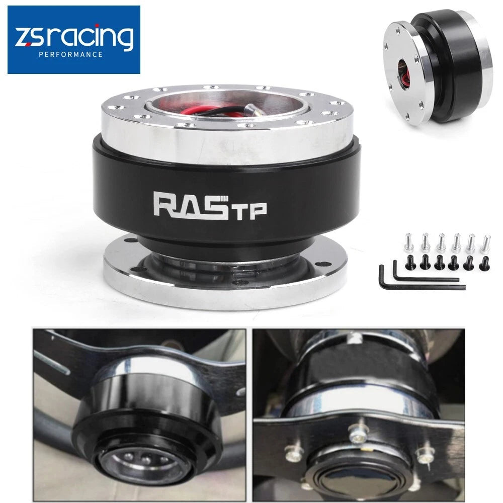 Steering Wheel Quick Release Hub Adapter Snap Off Boss Kit for Universal Cars