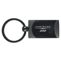 Gun Metal Two-Tone Rectangular Keychain - Officially Licensed for Chrysler 200