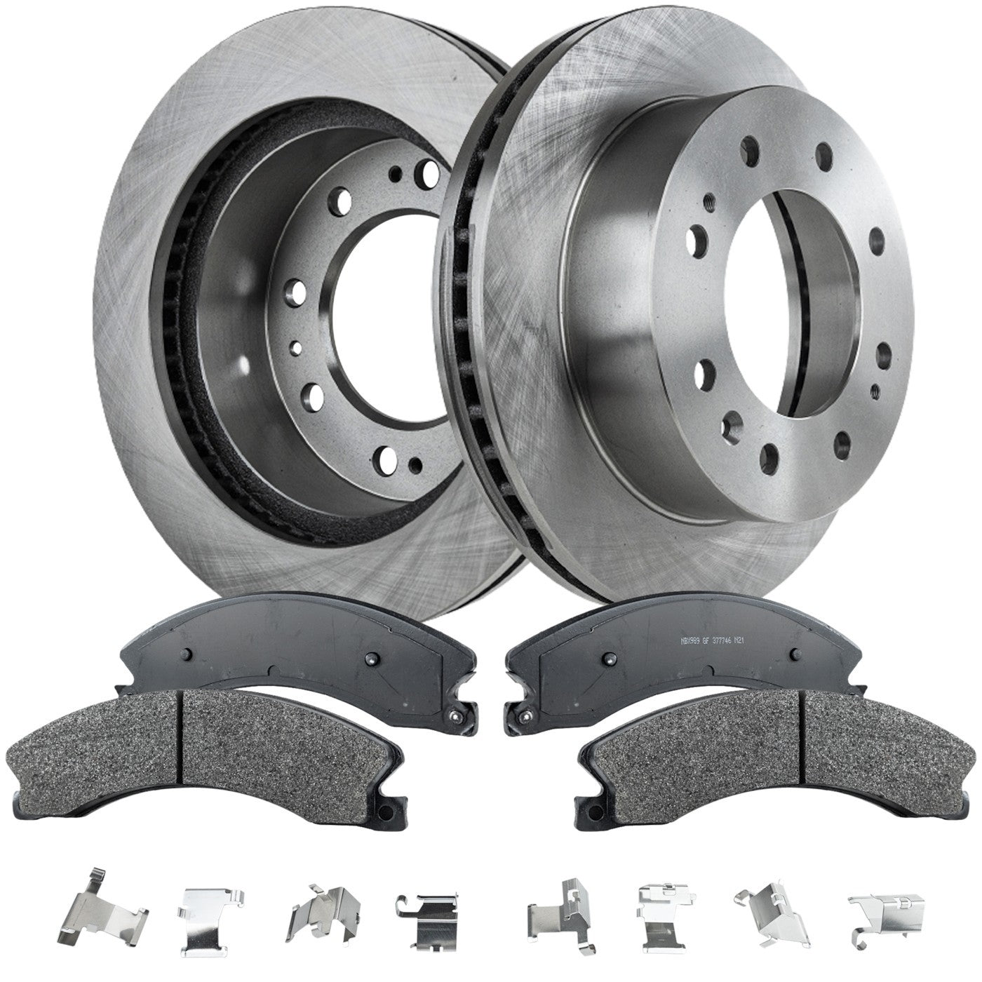 Front Brake Disc and Pad Kit for Chevrolet Silverado 2500 HD (2011–2019)