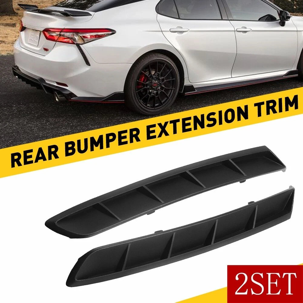 Set of 2 Rear Bumper Extension Trim for Toyota Camry (2018–2021)