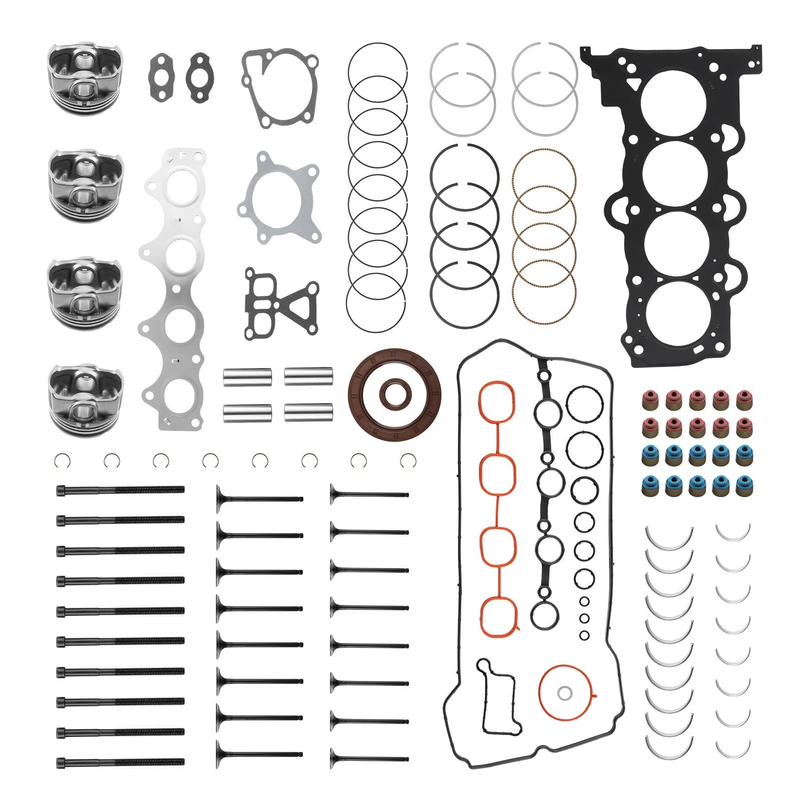 Engine Overhaul Rebuild Kit for Hyundai Accent, Kia Rio (2012–2016) G4FD