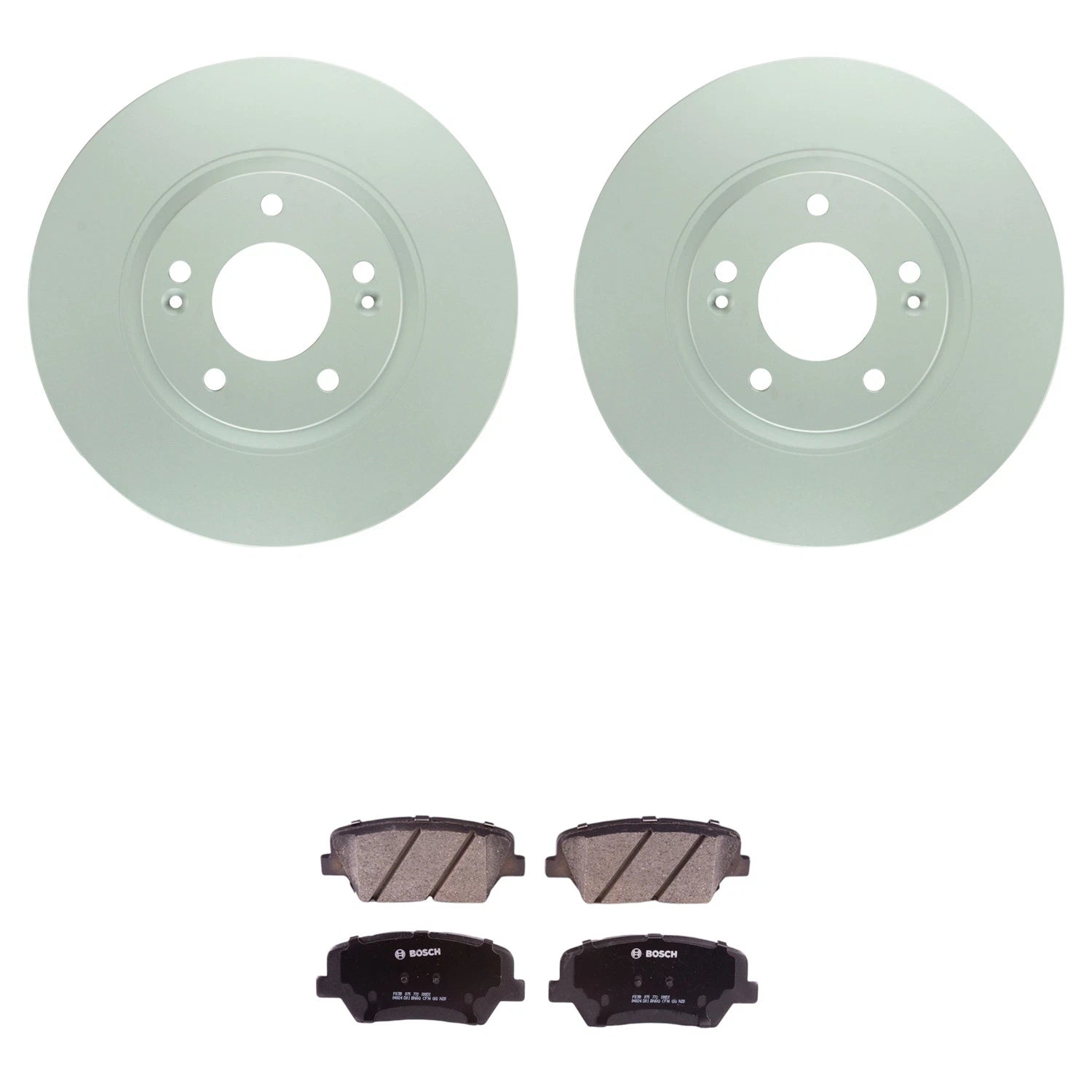Set of 4 Bosch Quietcast Ceramic Disc Brake Pads for Santa Fe Sorento
