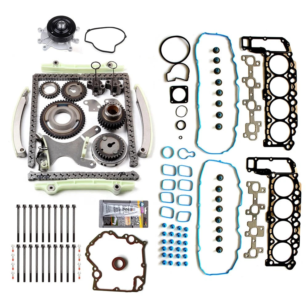 Timing Chain Kit & Head Gasket Bolts Set for Dodge Dakota Jeep (4.7L)