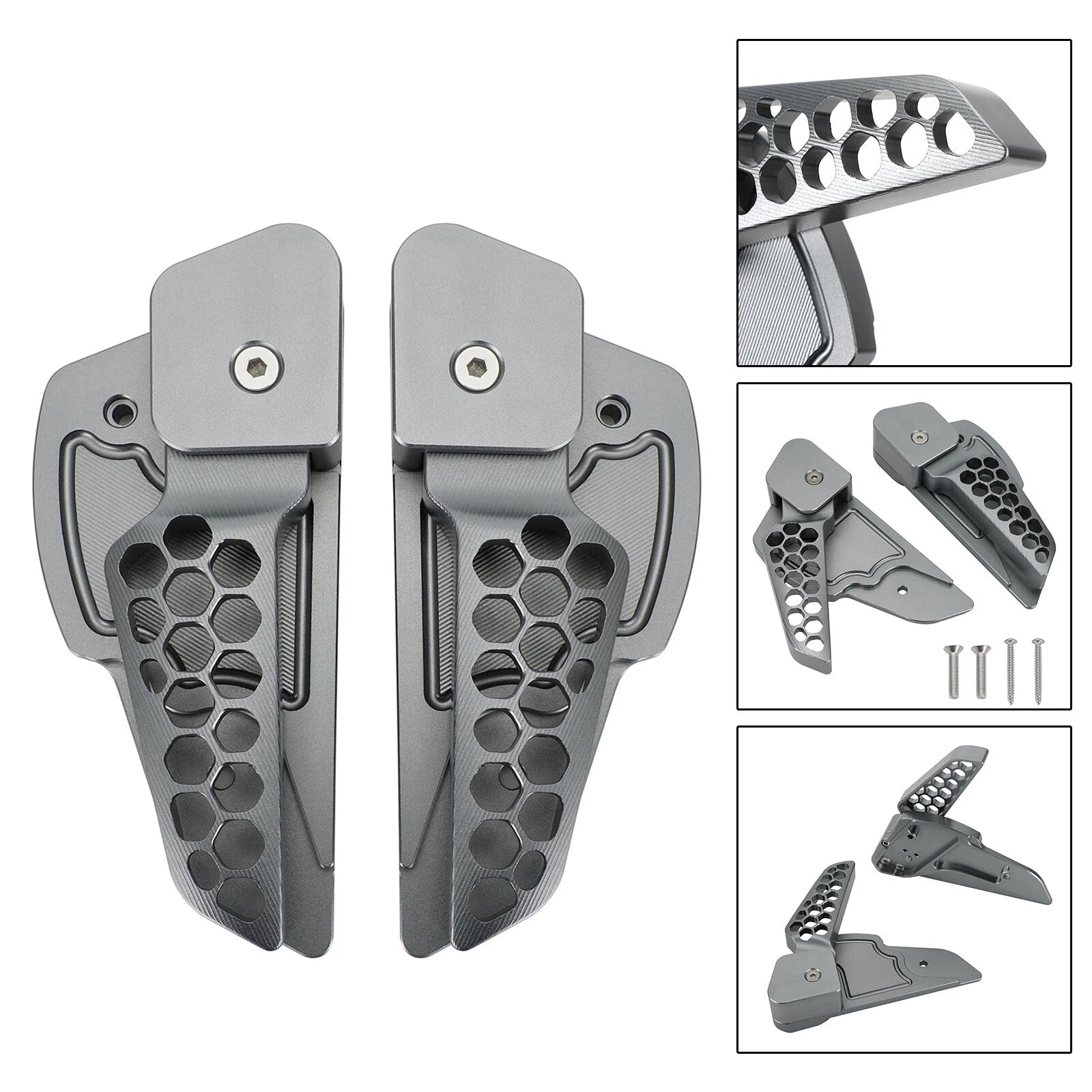 Rear Footrests Foot Pegs for Vespa Primavera/Sprint 125 150 (2017–2020)