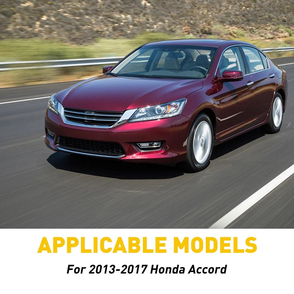 Set of 6 Black Pillar Posts for Honda Accord (2013-2017)
