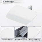 Front Left Bumper Headlight Washer Nozzle Cover Cap for BMW 320i White
