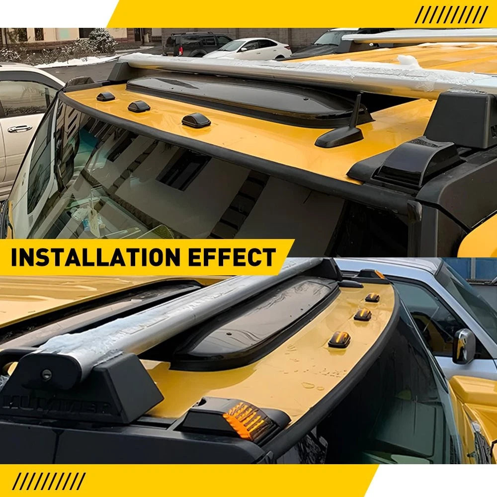 Smoke Front Roof Top Cab Running Light Housings for Hummer H2 (2003–2009)