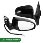 Right Door Mirror for Toyota Corolla (2014–2019) Manual Folding Gloss Black