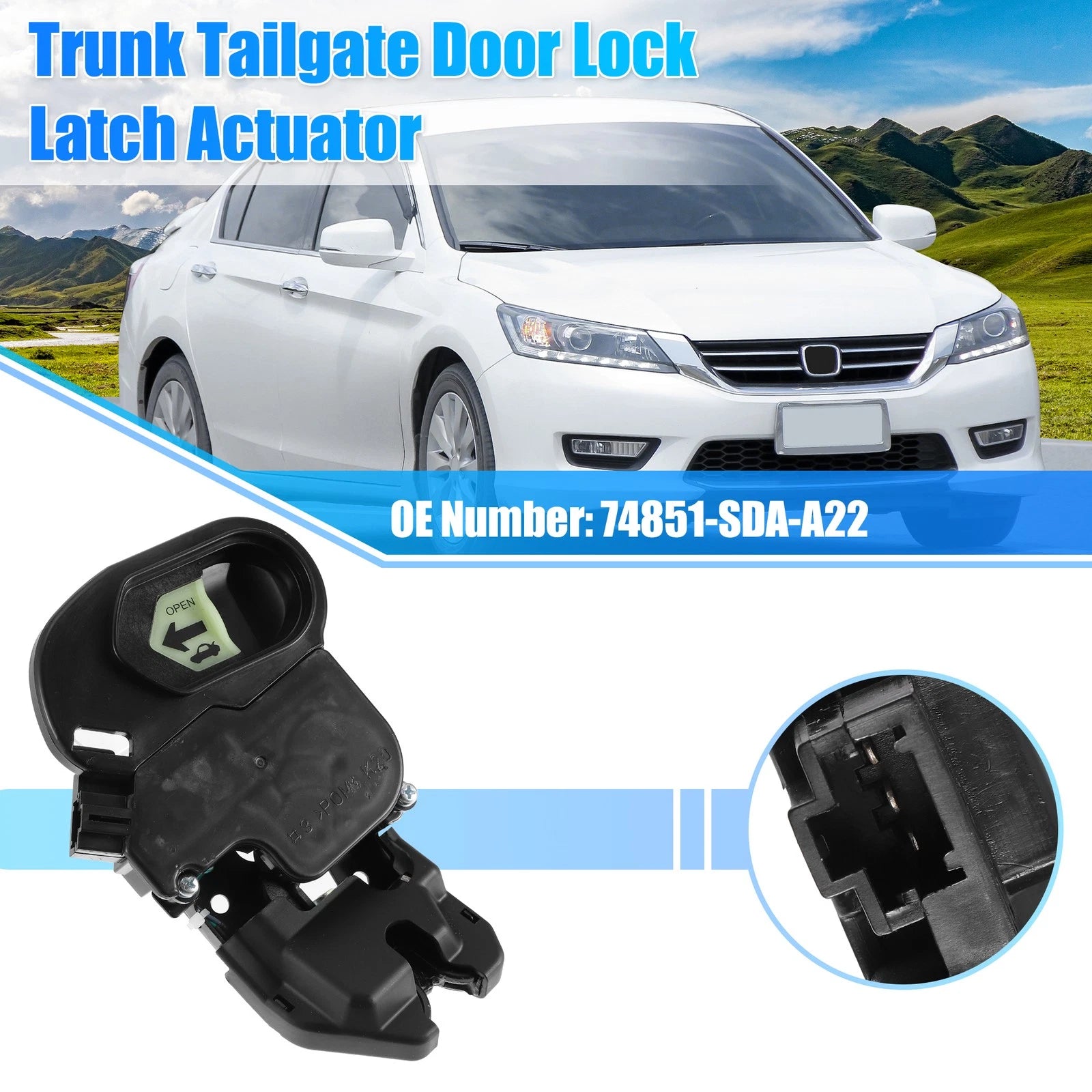 Trunk Latch Lock Actuator for Honda Accord (2003–2006) Replaces 74851-SDA-A22