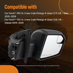 Right Side Mirror for Ford F-150 (2015–2019) Heated, Turn Signal, Black