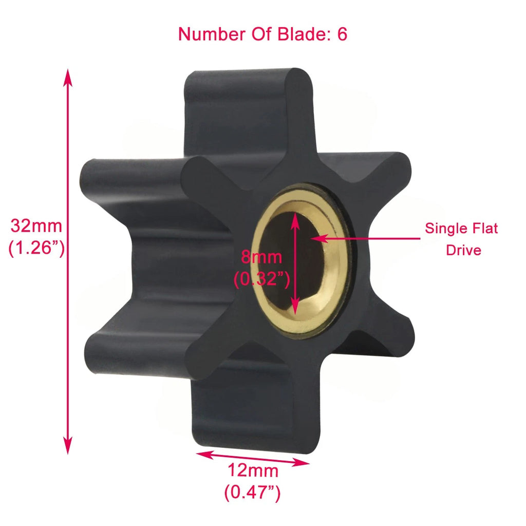 Jabsco Flexible Impeller Pump for (14750-0003, 14787-0001/0003, 14792-0001)