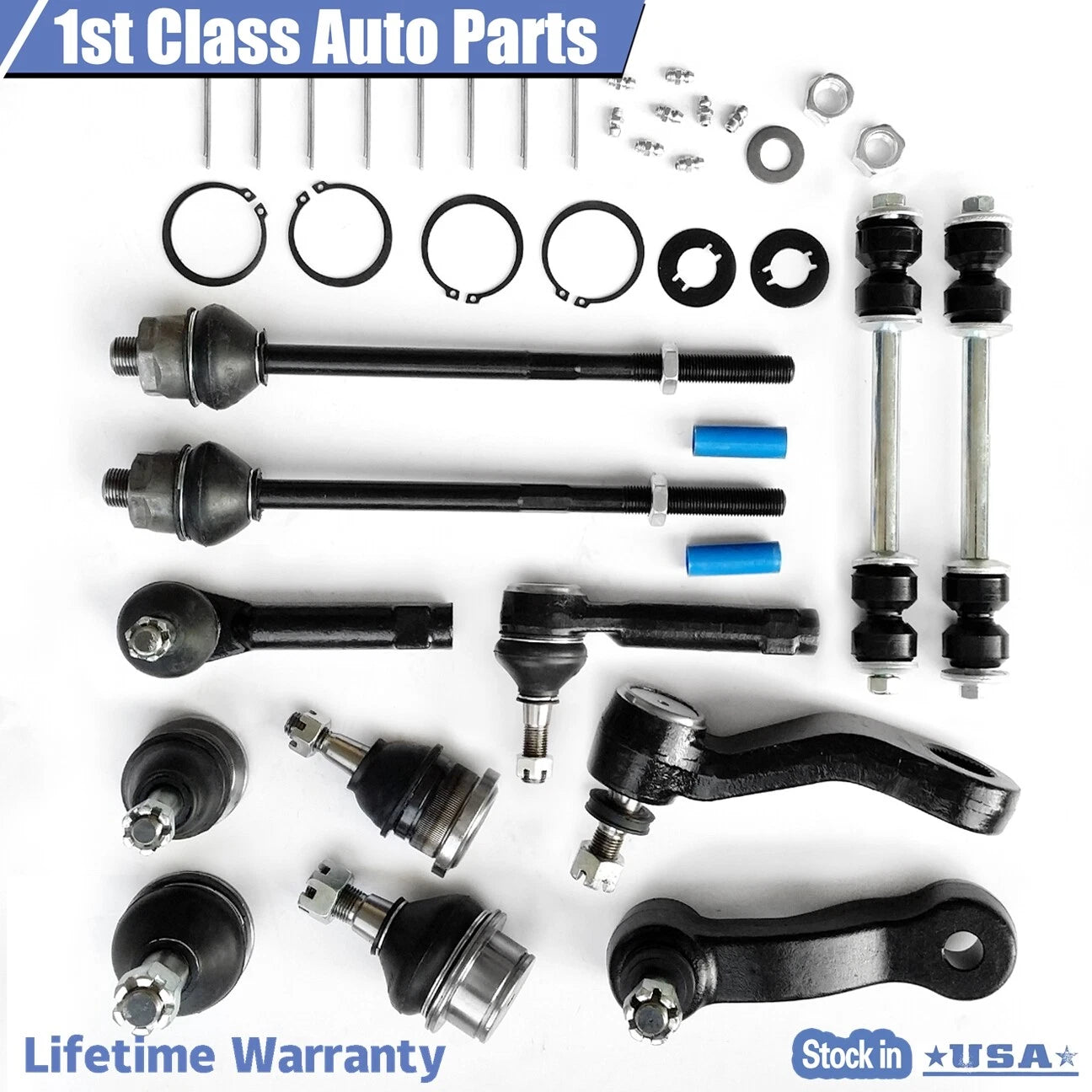 12pc Front Suspension Ball Joint Sway Bar for Silverado Sierra 1500 (1999-2006)