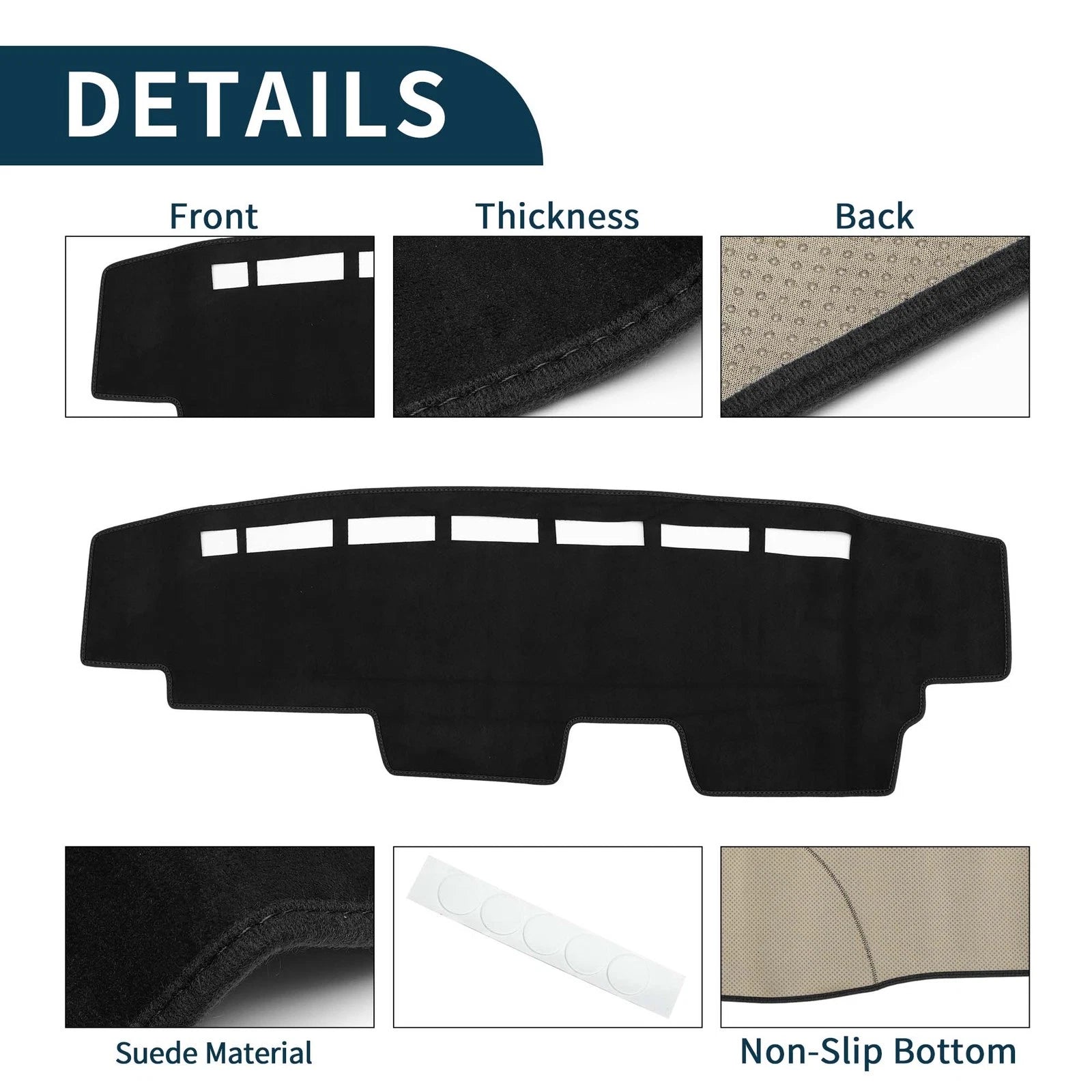 Dashboard Dash Cover Mat for Honda N-Van JJ1 JJ2 (All Years) Black