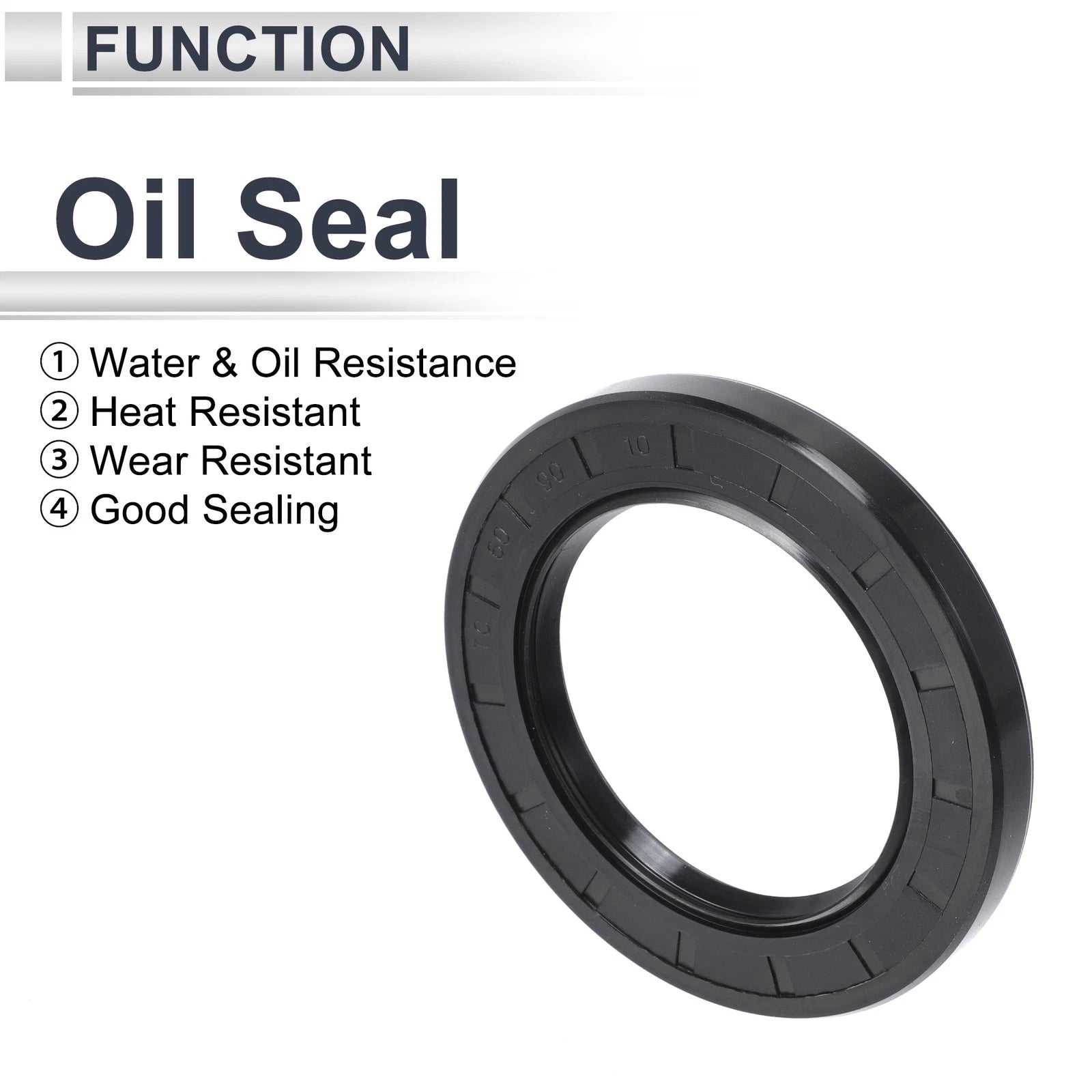Set of 5 Oil Seal Rotary Shaft Seal NBR Rubber 60x90x10mm