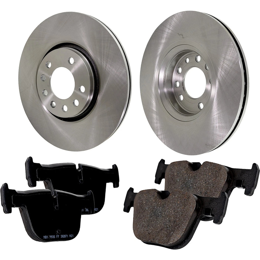 Rear Brake Disc Rotors and Pads Kit for BMW 428i Gran Coupe (2015)