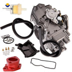 Carburetor + Red Intake Manifold for Yamaha Wolverine 350 YFM350FX (1995)