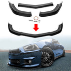 Glossy Black Front Bumper Lip Splitter for Dodge Charger SRT8 (2011–2014)