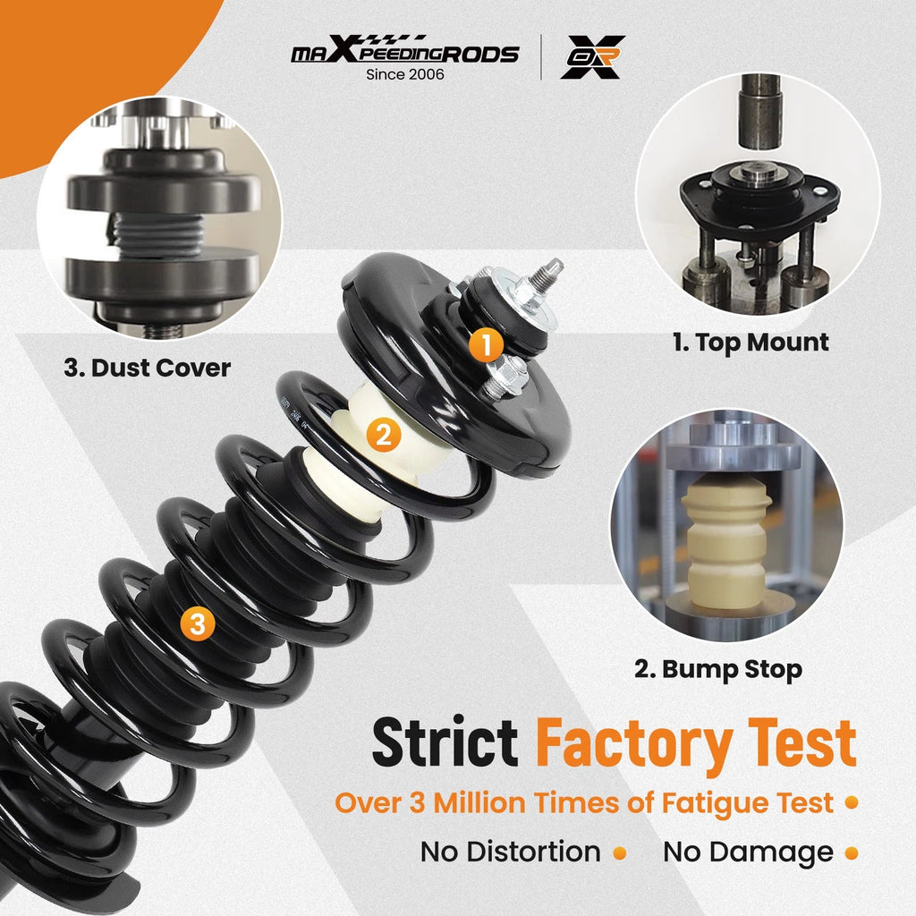 Rear Strut Shocks Complete Spring Assembly for Honda Accord (2008-2012)