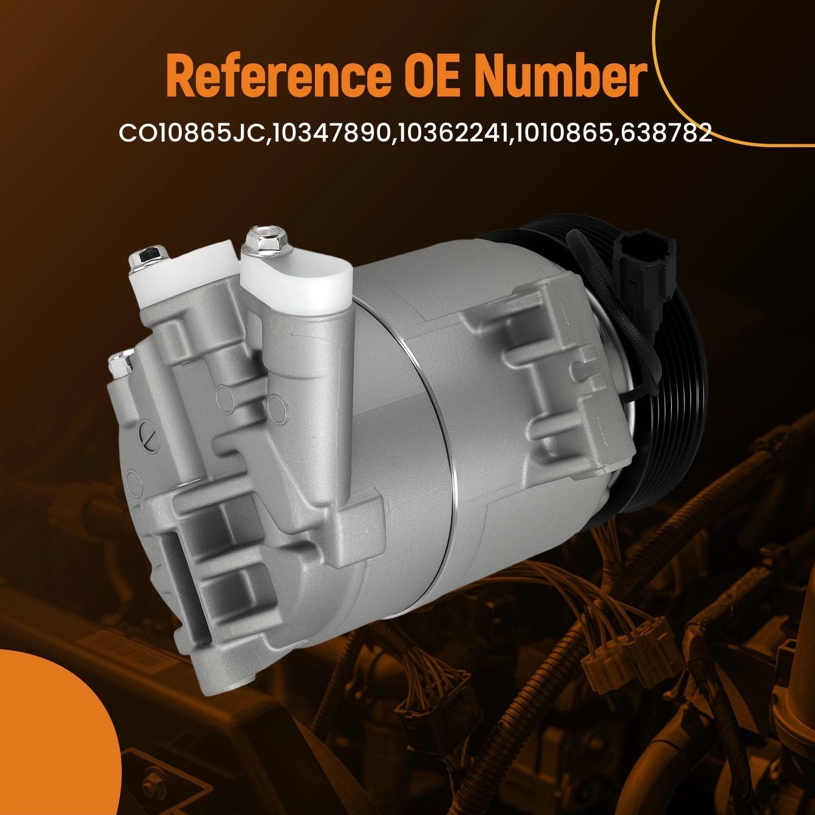 A/C Compressor for Nissan NV1500 4.0L (2012–2020) CO10865JC