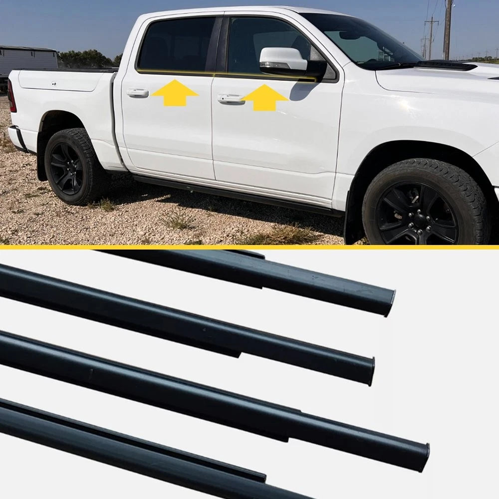 Weatherstrip Window Moulding Trim Seal for Ram 1500 2500 3500 (2009–2021)