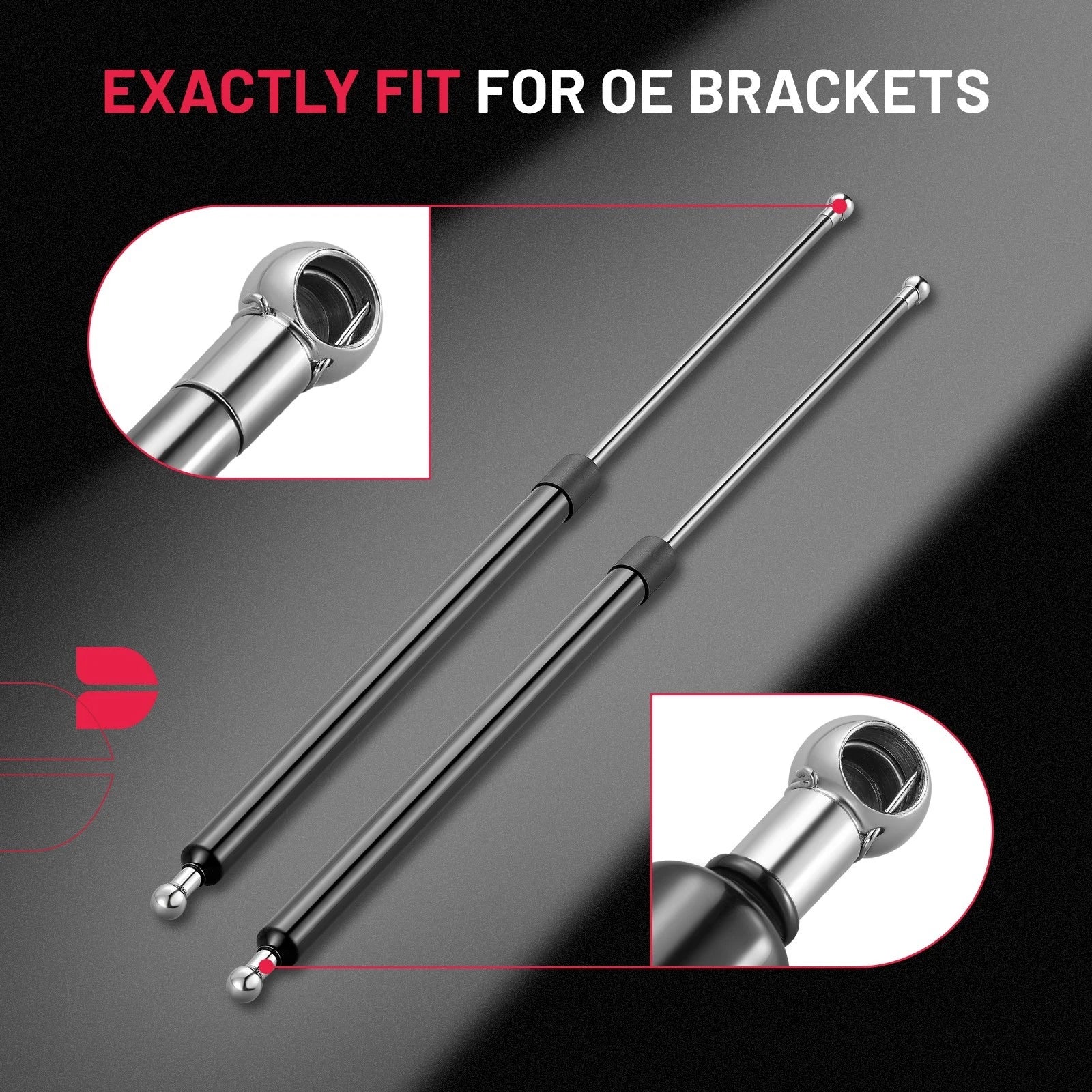 Gas Shock Lift Support for Leer ATC Camper Shell for SF280M150 2-Pack (150–28")