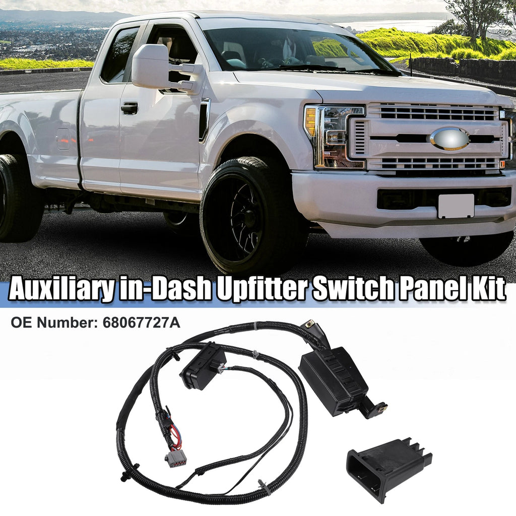 Set of 4 Auxiliary Dash Upfitter Switches for Ford F-250 F-350 Super Duty (2005–2007)