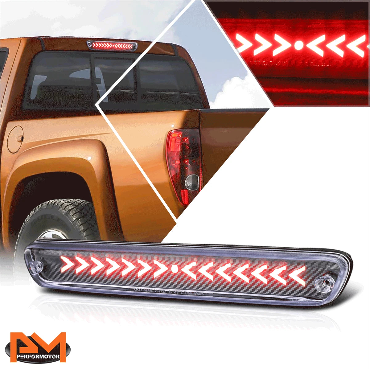 Sequential Arrow LED Third Brake Light for Colorado/Canyon (2004–2012)