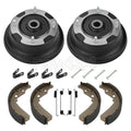 2PC Front Brake Drum & Shoe Kit for Kawasaki Mule 610 4x4 KAF400 (2005–2016)