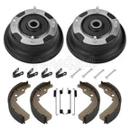 2PC Front Brake Drum & Shoe Kit for Kawasaki Mule 610 4x4 KAF400 (2005–2016)